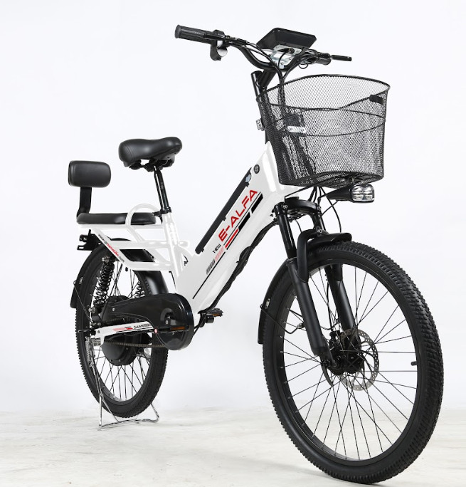 Электровелосипед SameBike Е-Alfa New SB-E-ALFA350-36/10 (белый)