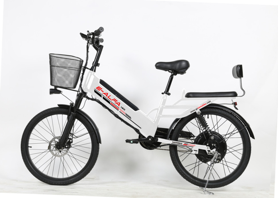 Электровелосипед SameBike Е-Alfa New SB-E-ALFA350-36/10 (белый)