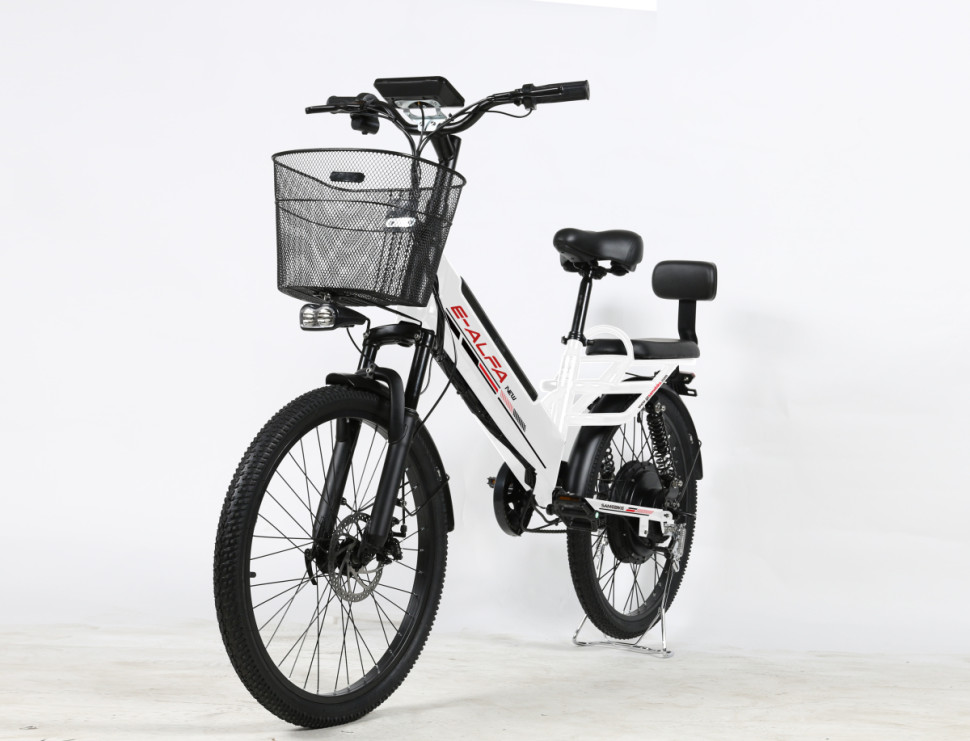 Электровелосипед SameBike Е-Alfa New SB-E-ALFA350-36/10 (белый)