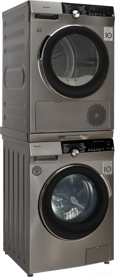 Сушильная машина Weissgauff WD 599 DC Inverter Heat Pump Silver Сушильная машина Weissgauff WD 599 DC Inverter Heat Pump Silver