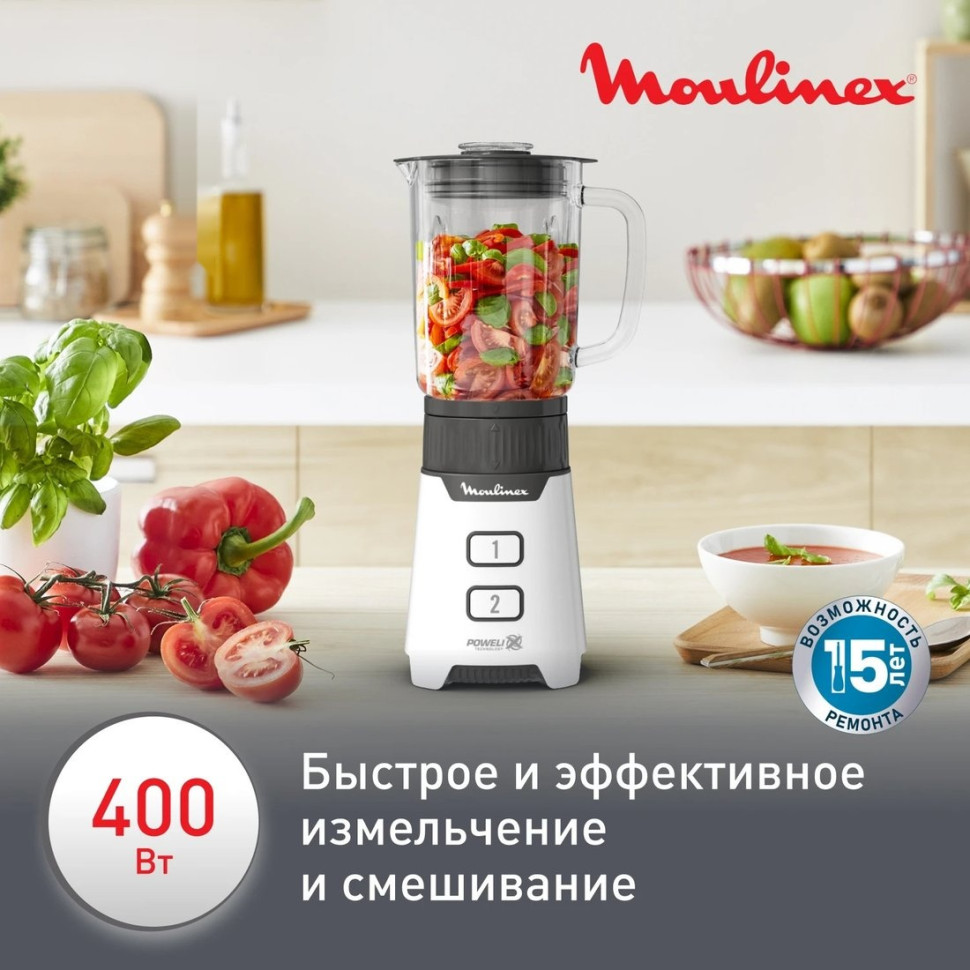 Блендер Moulinex LM16L110 (белый) Блендер Moulinex LM16L110 (белый)