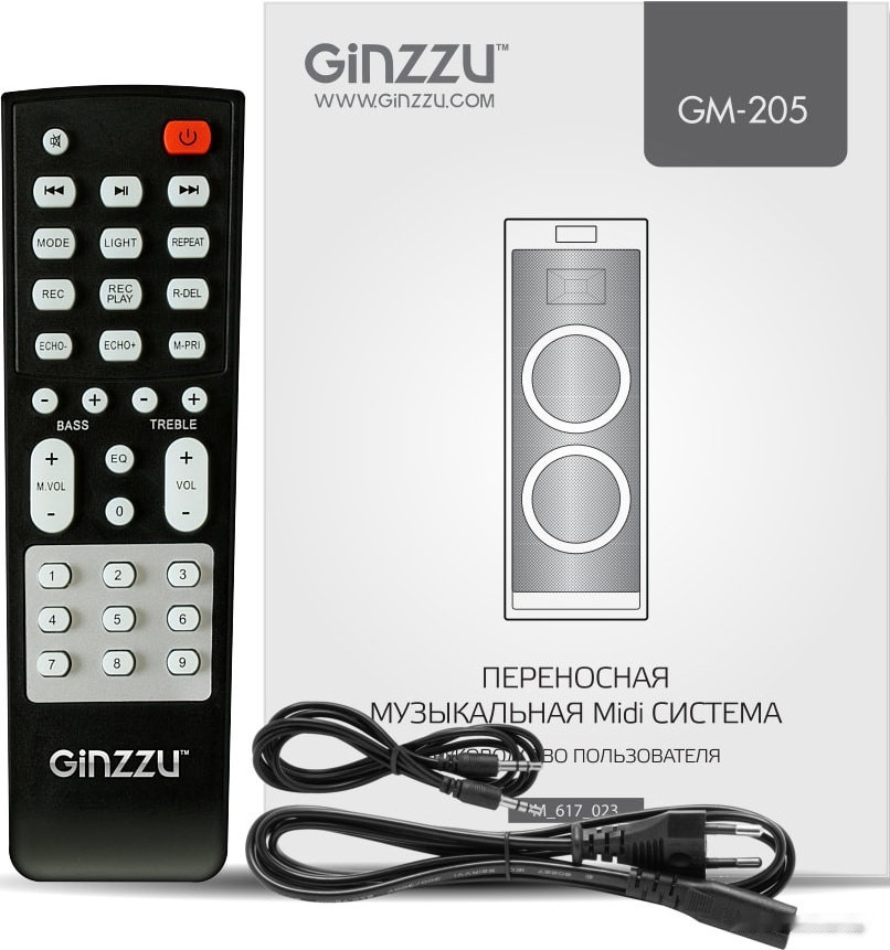 Музыкальный центр Ginzzu GM-205