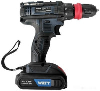 Дрель-шуруповерт Watt WAS-21Li-3 1.021.030.23 (с 2-мя АКБ, кейс)