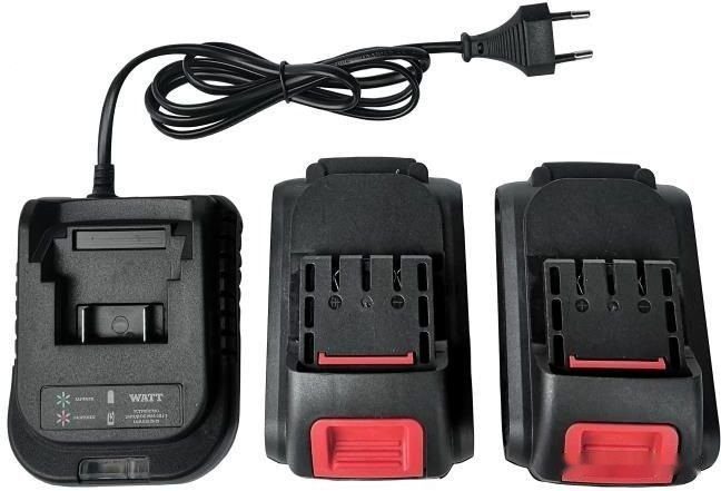 Дрель-шуруповерт Watt WAS-21Li-3 1.021.030.23 (с 2-мя АКБ, кейс)