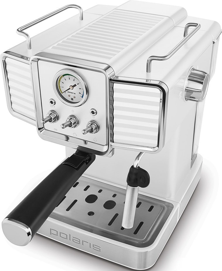 Кофеварка рожковая Polaris PCM 1538E Adore Crema White Кофеварка рожковая Polaris PCM 1538E Adore Crema White