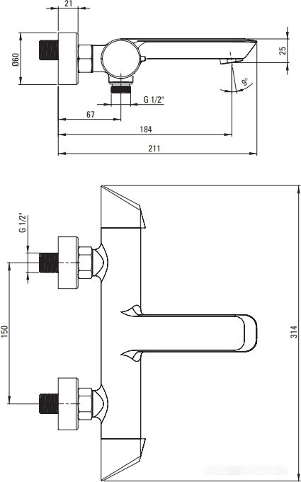 Смеситель Deante Arnika Gold BR BQA R10M