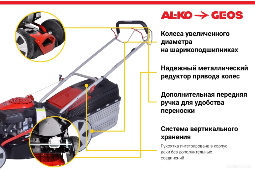 Газонокосилка Geos Classic 46 SP-S Plus 213101 Газонокосилка Geos Classic 46 SP-S Plus 213101