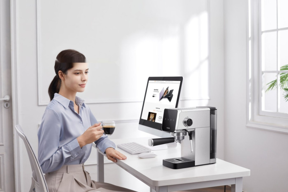 Рожковая кофеварка Xiaomi Semi-automatic Espresso Machine CME003-EU (евровилка) Рожковая кофеварка Xiaomi Semi-automatic Espresso Machine CME003-EU (евровилка)