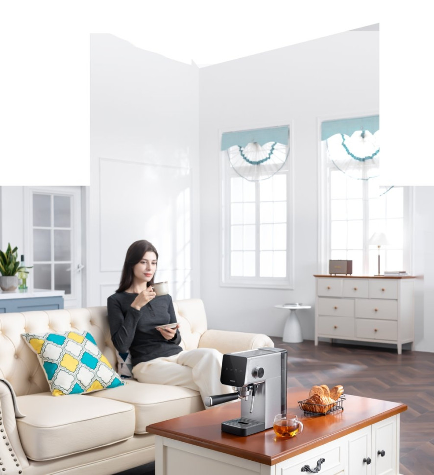 Рожковая кофеварка Xiaomi Semi-automatic Espresso Machine CME003-EU (евровилка) Рожковая кофеварка Xiaomi Semi-automatic Espresso Machine CME003-EU (евровилка)