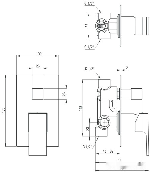 Смеситель Deante Anemon Bis BBZ N44P Смеситель Deante Anemon Bis BBZ N44P