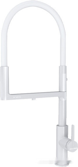 Смеситель Paulmark Tornado TO213402-431 (белый матовый)