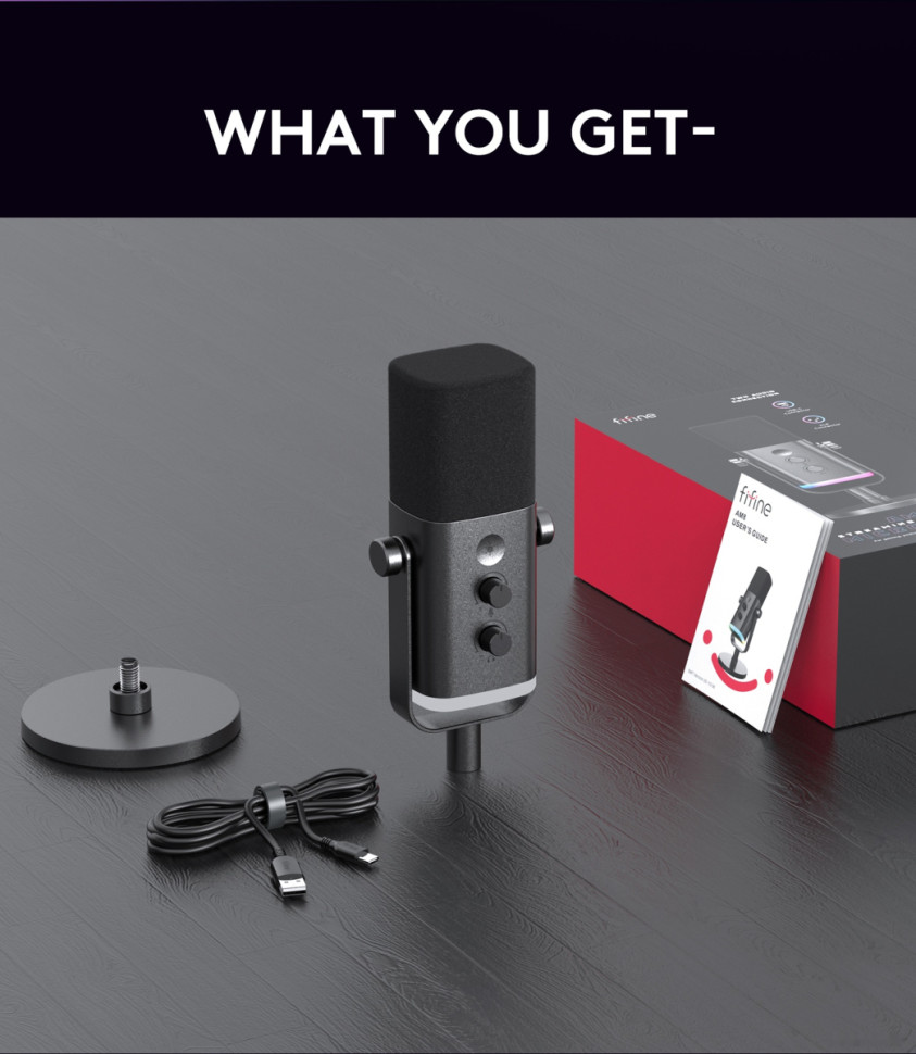 Проводной микрофон FIFINE AM8 Проводной микрофон FIFINE AM8