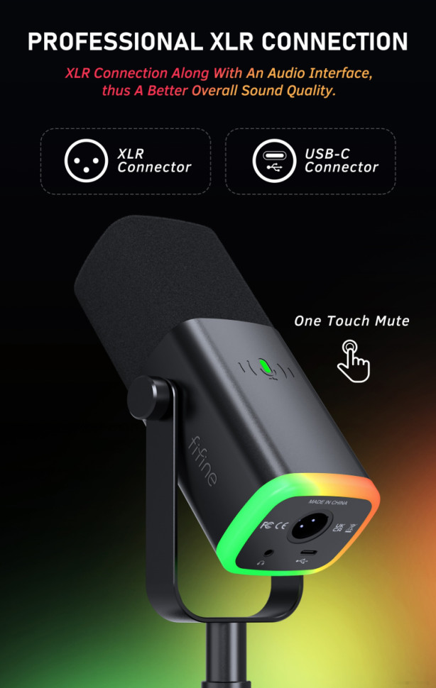 Проводной микрофон FIFINE AM8 Проводной микрофон FIFINE AM8