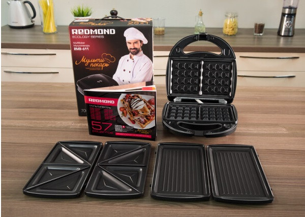 Многофункциональная сэндвичница Redmond Мультипекарь RMB-611 Многофункциональная сэндвичница Redmond Мультипекарь RMB-611