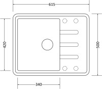 Кухонная мойка Zorg Torino 62 (черный опал)