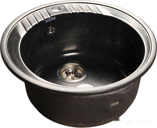 Кухонная мойка GranFest GF-R520 (черный)