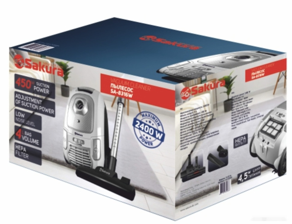 Пылесос Sakura SA-8316W Пылесос Sakura SA-8316W