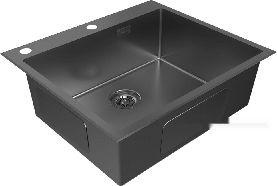 Кухонная мойка Paulmark Kroner-Edge 59 PM775951-GM (вороненая сталь) Кухонная мойка Paulmark Kroner-Edge 59 PM775951-GM (вороненая сталь)