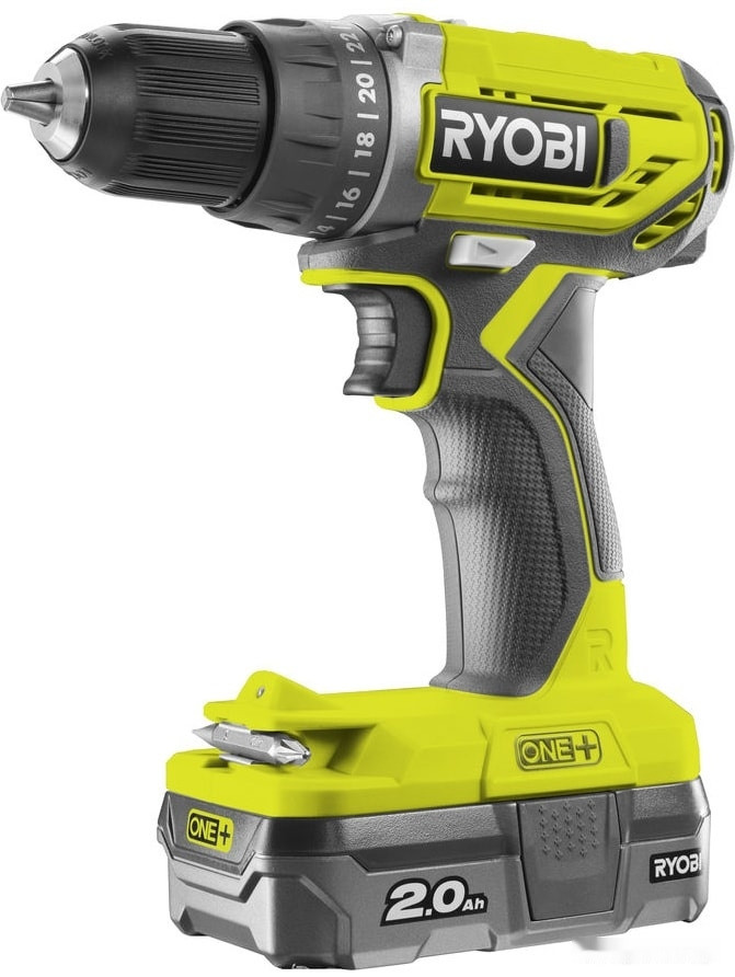 Дрель-шуруповерт Ryobi R18DD2-120S 5133003822 (с 1-им АКБ, сумка)