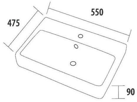 Умывальник dreja Дрея Q55 55x47.5 [195476]