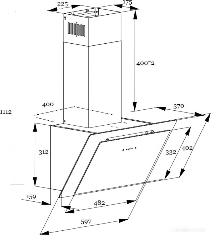 Вытяжка Schtoff Spirit RR 60 (белый) Вытяжка Schtoff Spirit RR 60 (белый)