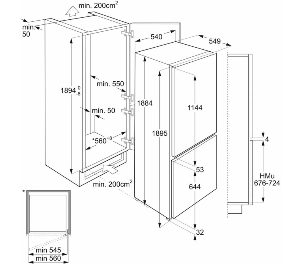 Холодильник Smeg C41941F1 Холодильник Smeg C41941F1