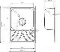 Кухонная мойка IDDIS Arro ARR60SRi77 (чаша справа)
