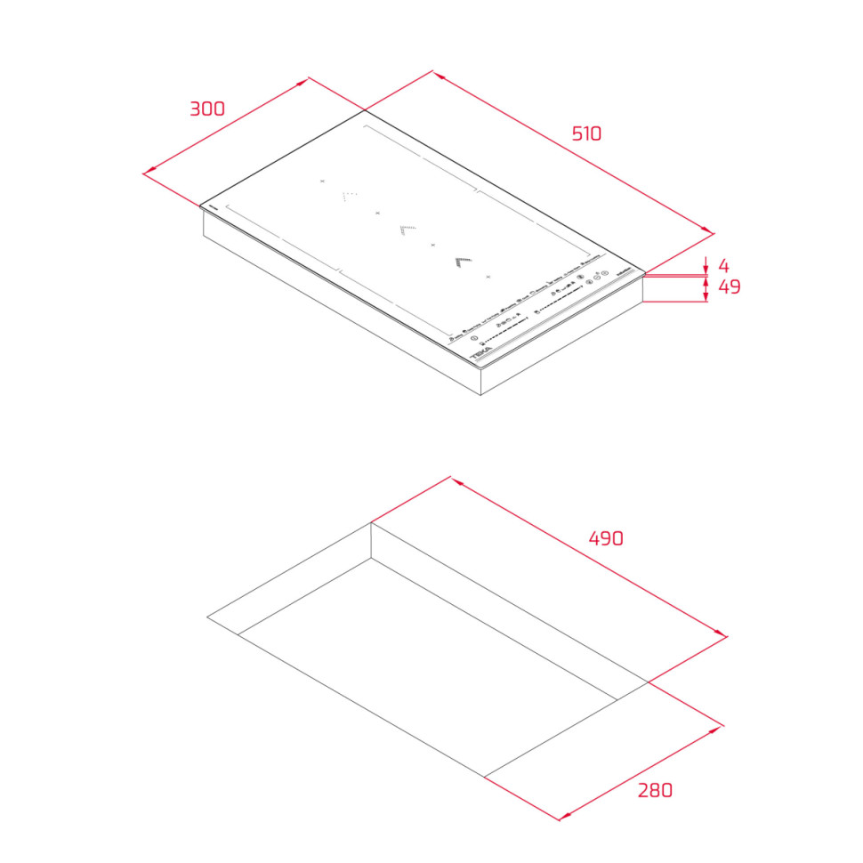 Варочная панель Teka IZS 34700 MST BLACK Варочная панель Teka IZS 34700 MST BLACK