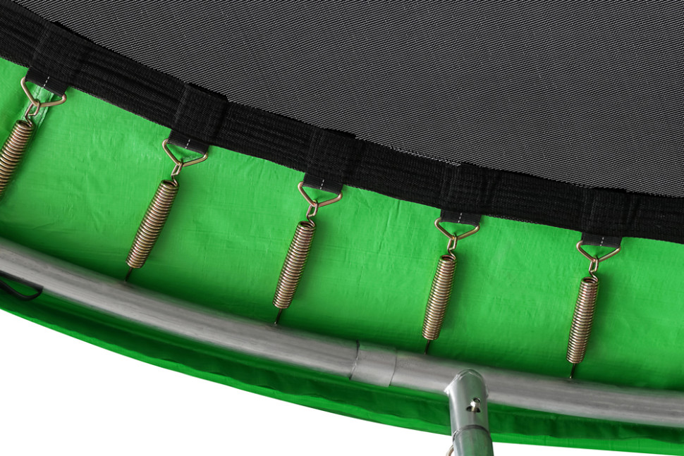 Батут Happy Jump 12ft Pro (374 см) с внешней сеткой и лестницей