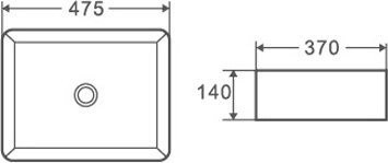 Умывальник D&K Berlin DT1430225 (черный)