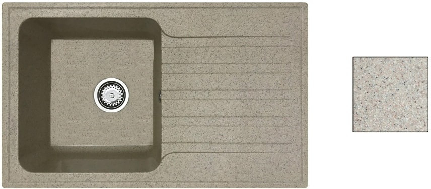 Кухонная мойка БелЭворс Styl R (Темно-бежевый)