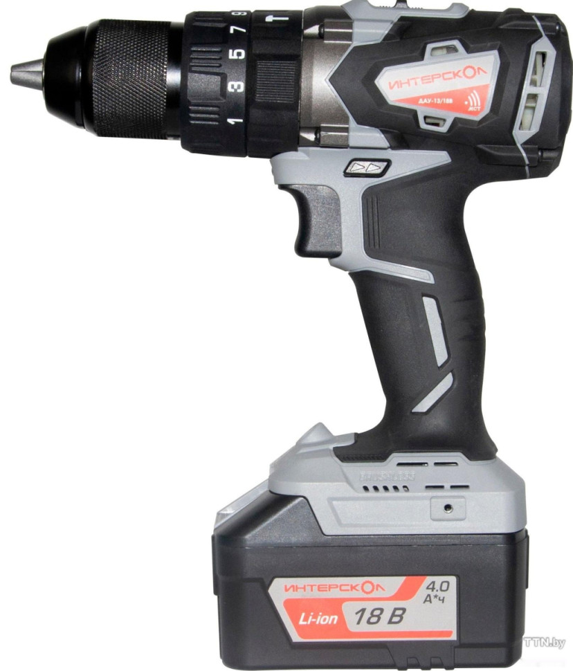 Ударная дрель-шуруповерт Интерскол ДАУ-13/18В 574.2.2.70 (с 2-мя АКБ, кейс) Ударная дрель-шуруповерт Интерскол ДАУ-13/18В 574.2.2.70 (с 2-мя АКБ, кейс)