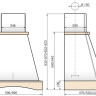 Вытяжка Elikor Ротонда 60П-1000-П3Д (бежевый/дуб неокрашенный) Вытяжка Elikor Ротонда 60П-1000-П3Д (бежевый/дуб неокрашенный)