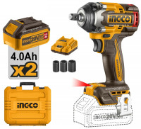 Гайковерт Ingco CIWLI2050 (с 2-мя АКБ, кейс)