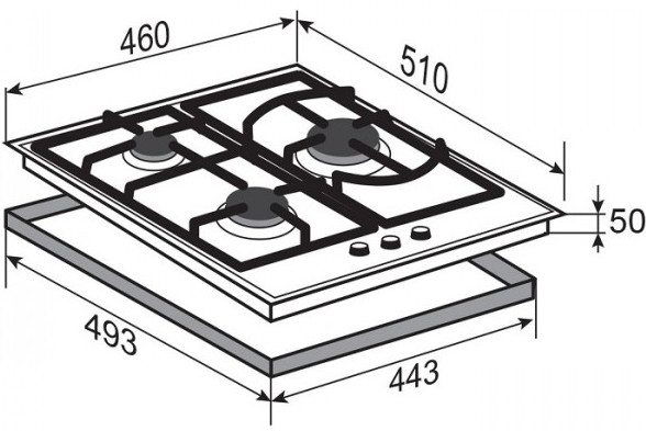 Варочная панель Zigmund & Shtain G 14.4 B Варочная панель Zigmund & Shtain G 14.4 B