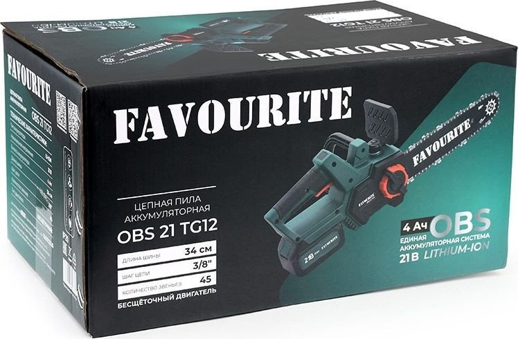 Аккумуляторная пила Favourite OBS 21 TG12 (с 1-им АКБ) Аккумуляторная пила Favourite OBS 21 TG12 (с 1-им АКБ)