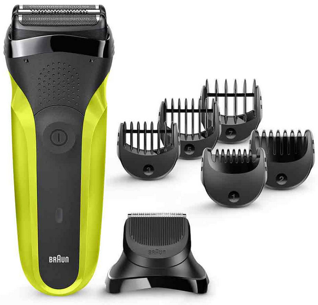 Электробритва мужская Braun Series 3 Shave&Style 300BT (зеленый)