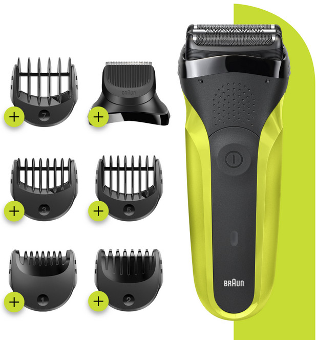 Электробритва мужская Braun Series 3 Shave&Style 300BT (зеленый)