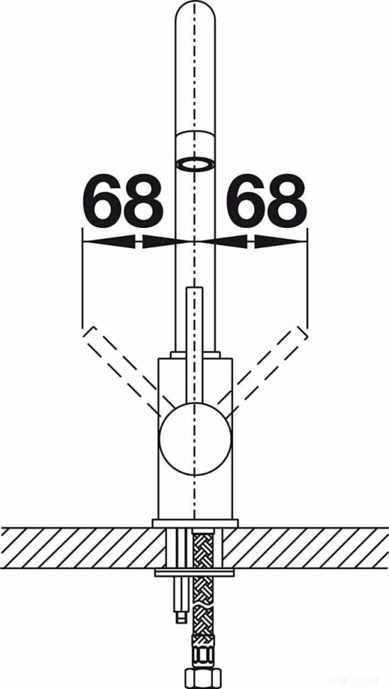 Смеситель Blanco Mida Silgranit (черный)
