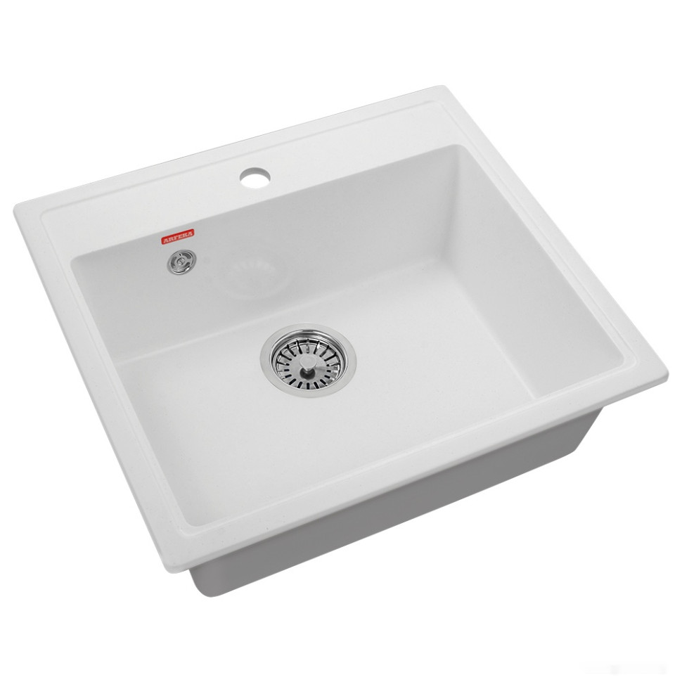 Кухонная мойка ARFEKA Quadro (белый) Кухонная мойка ARFEKA Quadro (белый)