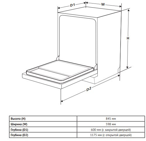 Посудомоечная машина Korting KDF 60240 S Посудомоечная машина Korting KDF 60240 S