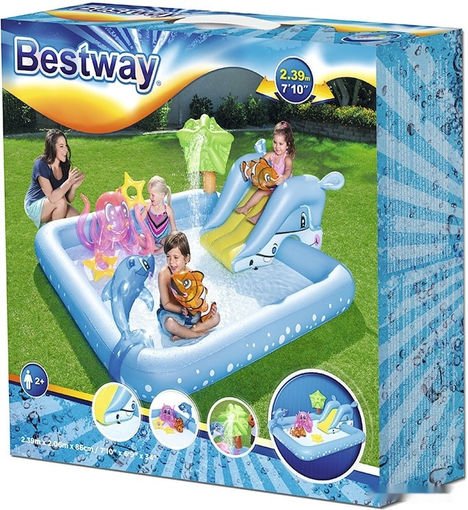 Бассейн Bestway Аквариум 53052 (239x206x86)