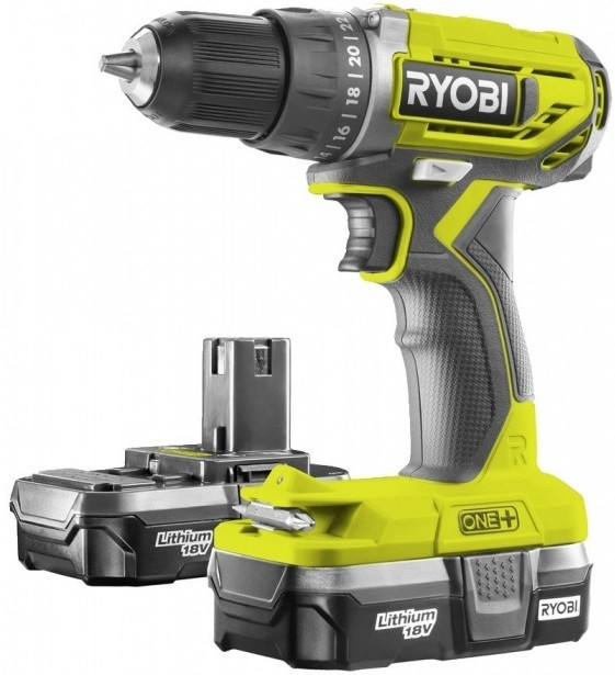 Дрель-шуруповерт Ryobi R18DD2-213S 5133004374 (с 2-мя АКБ)