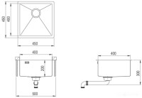 Кухонная мойка AquaSanita Dera DER100X-T (графит)