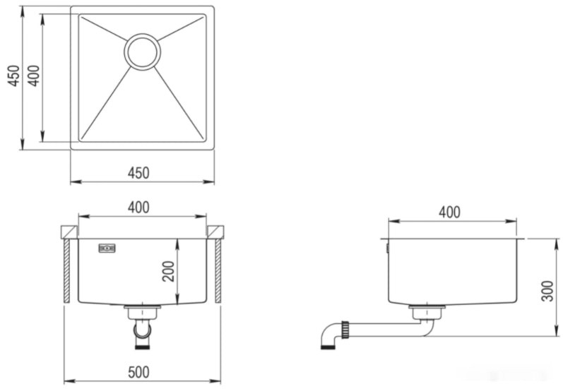 Кухонная мойка AquaSanita Dera DER100X-T (графит) Кухонная мойка AquaSanita Dera DER100X-T (графит)