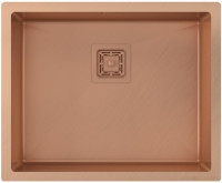 Кухонная мойка AquaSanita Steel DER 100 L-C copper