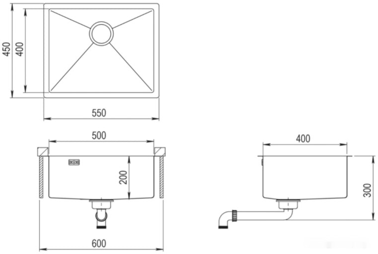 Кухонная мойка AquaSanita Steel DER 100 L-C copper
