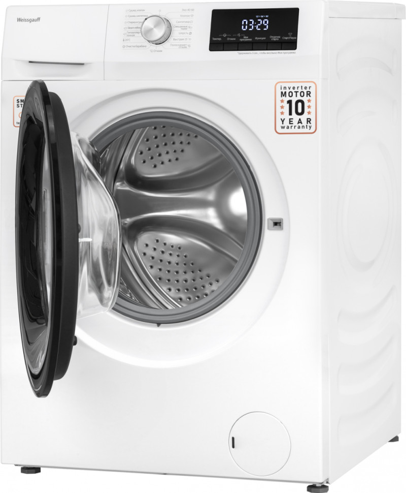Стиральная машина Weissgauff WMD 6148 DC Inverter Steam Стиральная машина Weissgauff WMD 6148 DC Inverter Steam