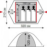 Палатка Tramp Lite Tourist 3 (песочный)