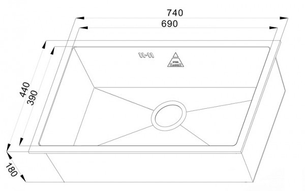 Кухонная мойка Zorg SH X 7444 Olentia Кухонная мойка Zorg SH X 7444 Olentia